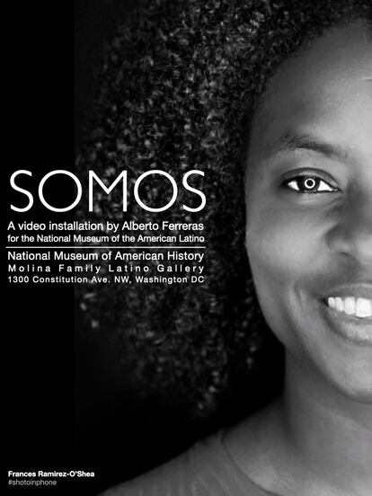 The video installation Somos (We Are), commissioned by the Smithsonian Latino Center.