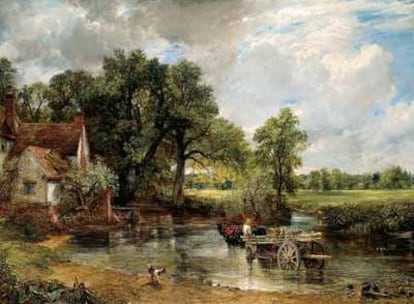 Reproducción de la obra &#39;El carro de heno&#39;, del paisajista John Constable.
