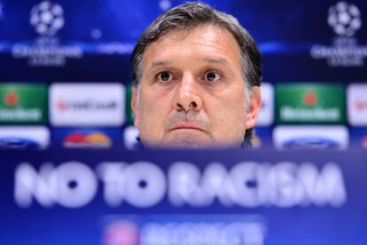 Martino, durante la rueda de prensa