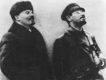 Lenin y Sverdlov, en una imagen en la época de la Revolución Rusa.