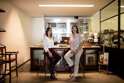 Joana Roquette y Rita Corrêa, dueñas del restaurante O Frasco. 