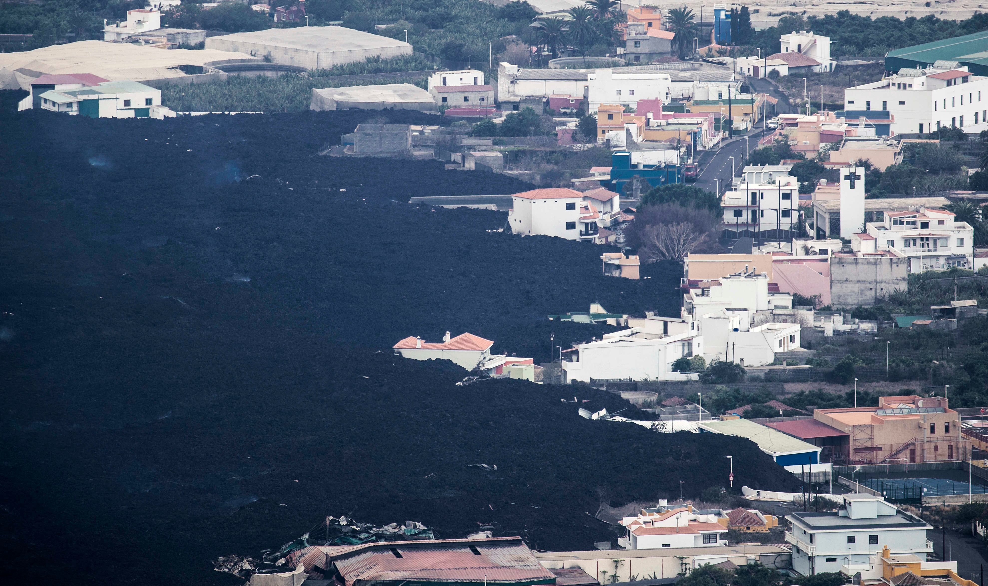 Localidad de La Laguna vista desde Tacande (La Palma).