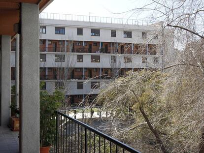 La casa Bloc, en el barrio de Sant Andreu de Barcelona donde se encontró el cadáver.