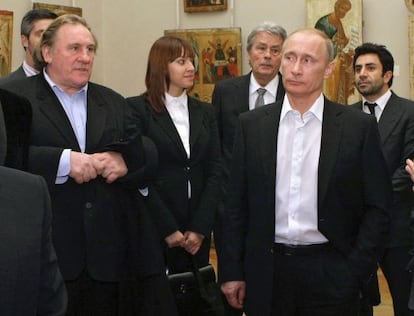 Gerard Depardieu junto a Vladimir Putin en una foto de archivo de 2010.