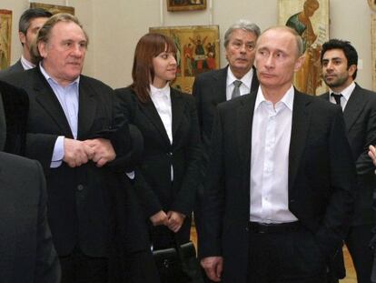 Gerard Depardieu junto a Vladimir Putin en una foto de archivo de 2010.