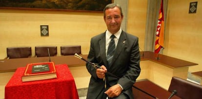 Carles Pàramo, tras ser nombrado presidente de la Diputación de Girona