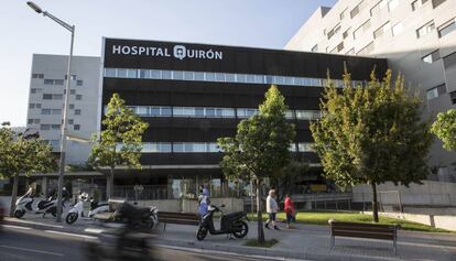 L'hospital Quirón de Barcelona, una de les clíniques privades més grans.