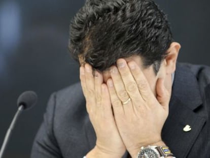 El director general de Costa Cruceros, Gianni Onorato, en una rueda de prensa en G&eacute;nova.