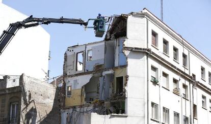 Derrumbe de un  edificio en la calle Bravo Murillo.