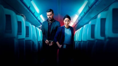 Protagonistas de la serie Red Eye de HBO Max