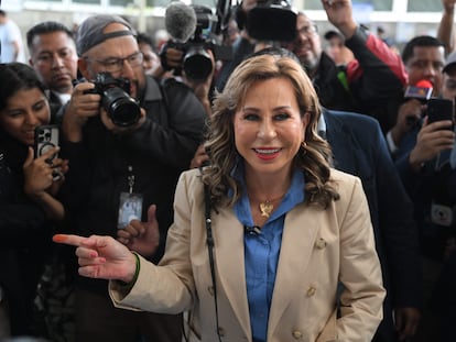 Sandra Torres acude a emitir su voto, durante la jornada electoral del pasado domingo en Ciudad de Guatemala.