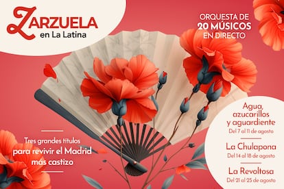 Cartel del ciclo 'Zarzuelas en La Latina'