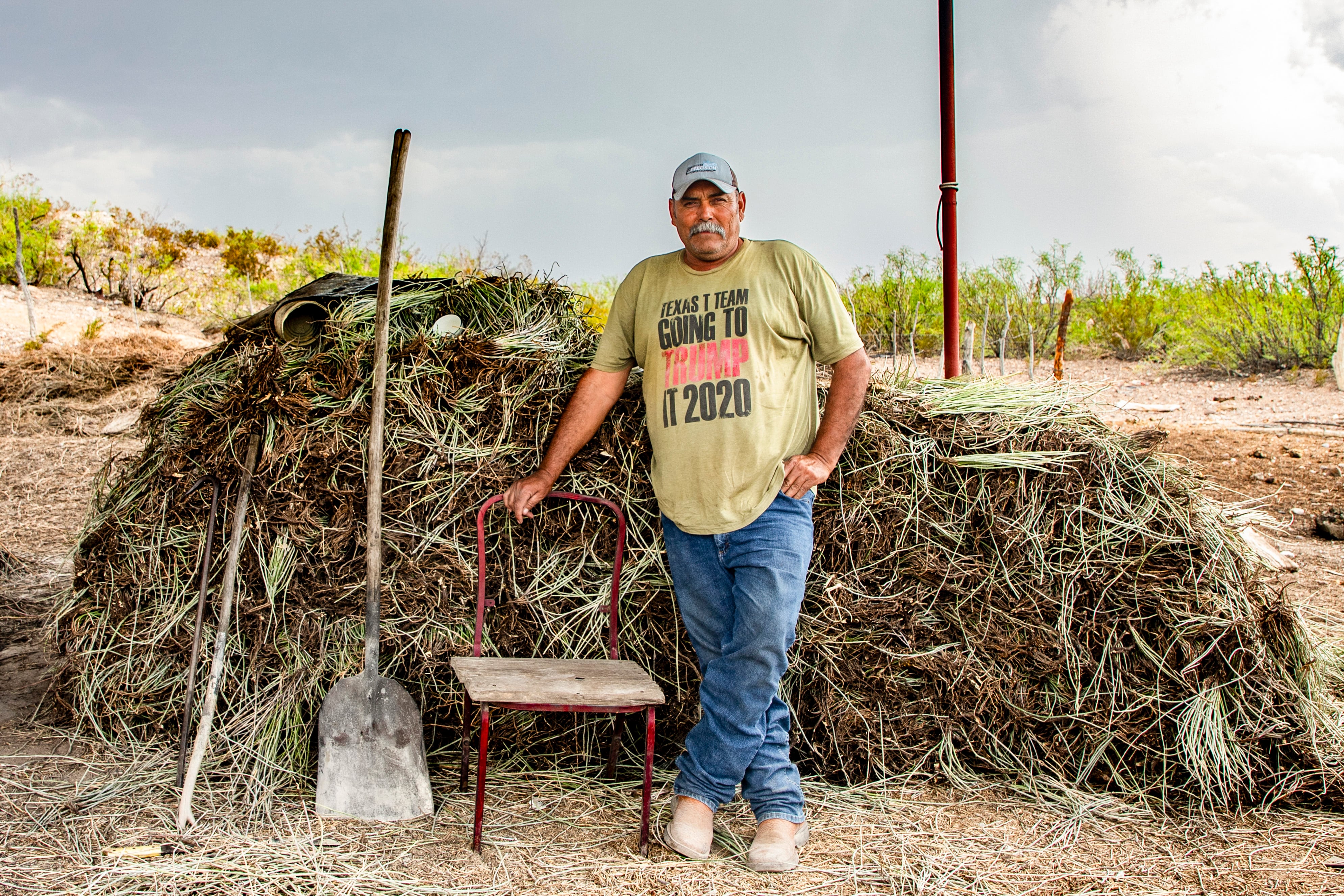Juan José Romero, en el ejido La Noria, Boquillas, el 14 de abril. 