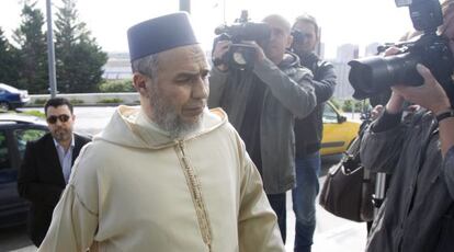 El im&aacute;n de de Terrassa, Abdeslam L., a su llegada este viernes a los juzgados.