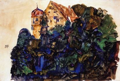 'Deuring Castle Bregenz', cuandro de Egon Schiele (1912).