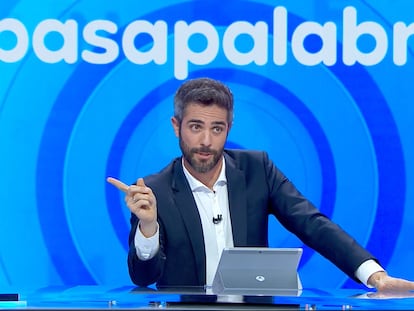 Roberto Leal, en un instante del primer 'Pasapalabra' de Antena 3
