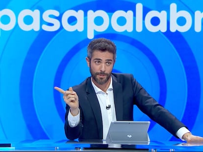 Roberto Leal, en un instante del primer 'Pasapalabra' de Antena 3.