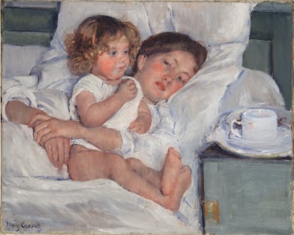 'Desayuno en la cama', 1897, Mary Cassat. Óleo sobre lienzo. 58,4 x 73,7 cm
The Huntington Library, Art Museum, and Botanical Gardens. Gift of the Virginia Steele Scott Foundation.
Foto: Courtesy of The Huntington Art Museum, San Marino, California