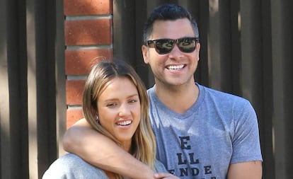 Jessica Alba y su marido, Cash Warren.