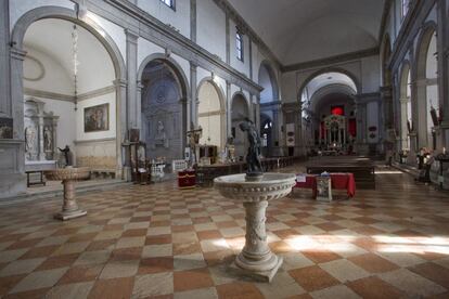 Interior de la iglesia de San Francesco della Vigna, en Venecia, una de las ms desconocidas de la ciudad de los canales