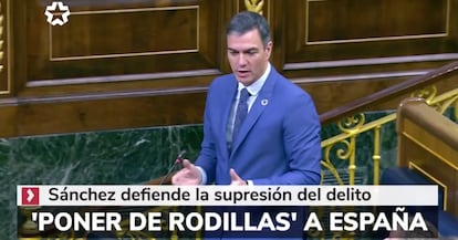 Segunda noticia del informativo de Telemadrid del pasado domingo.