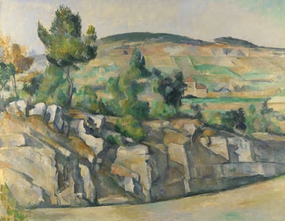 'Ladera en Provenza' (c. 1890-1892), procedente de la National Gallery, es uno de los cuadros estrella. Fue uno de los que los cubistas tomaron como bandera para iniciar su movimiento artístico.