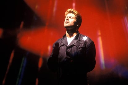 George Michael durante un concierto en Australia, en marzo de 1988. 