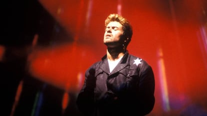 George Michael, durante un concierto en Australia, en marzo de 1988.