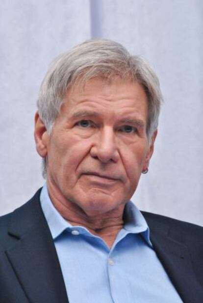 Harrison Ford, durante una rueda de prensa sobre la nueva película de 'Star Wars', a principios de diciembre en Los Ángeles.