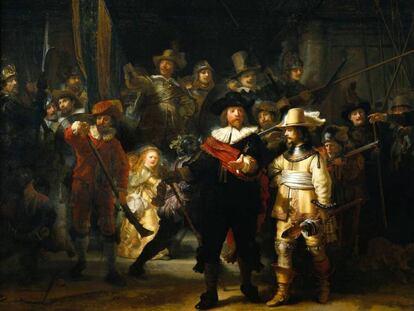 La ronda de noche de Rembrandt.