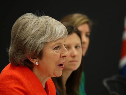 A primeira-ministra britânica, Theresa May, no dia 1º de dezembro