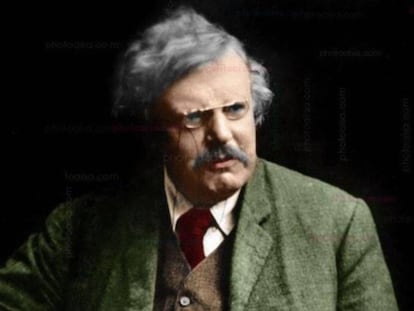 El escritor brit&aacute;nico G. K. Chesterton.