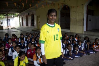 Priya Sahebrao Thakre, tiene 14 años y desde un año forma parte del programa.