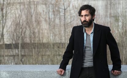 Alejandro Requeijo, el 16 de marzo, en frente de los terrenos donde se ubicaba el antiguo estadio Vicente Calderón, en Madrid.