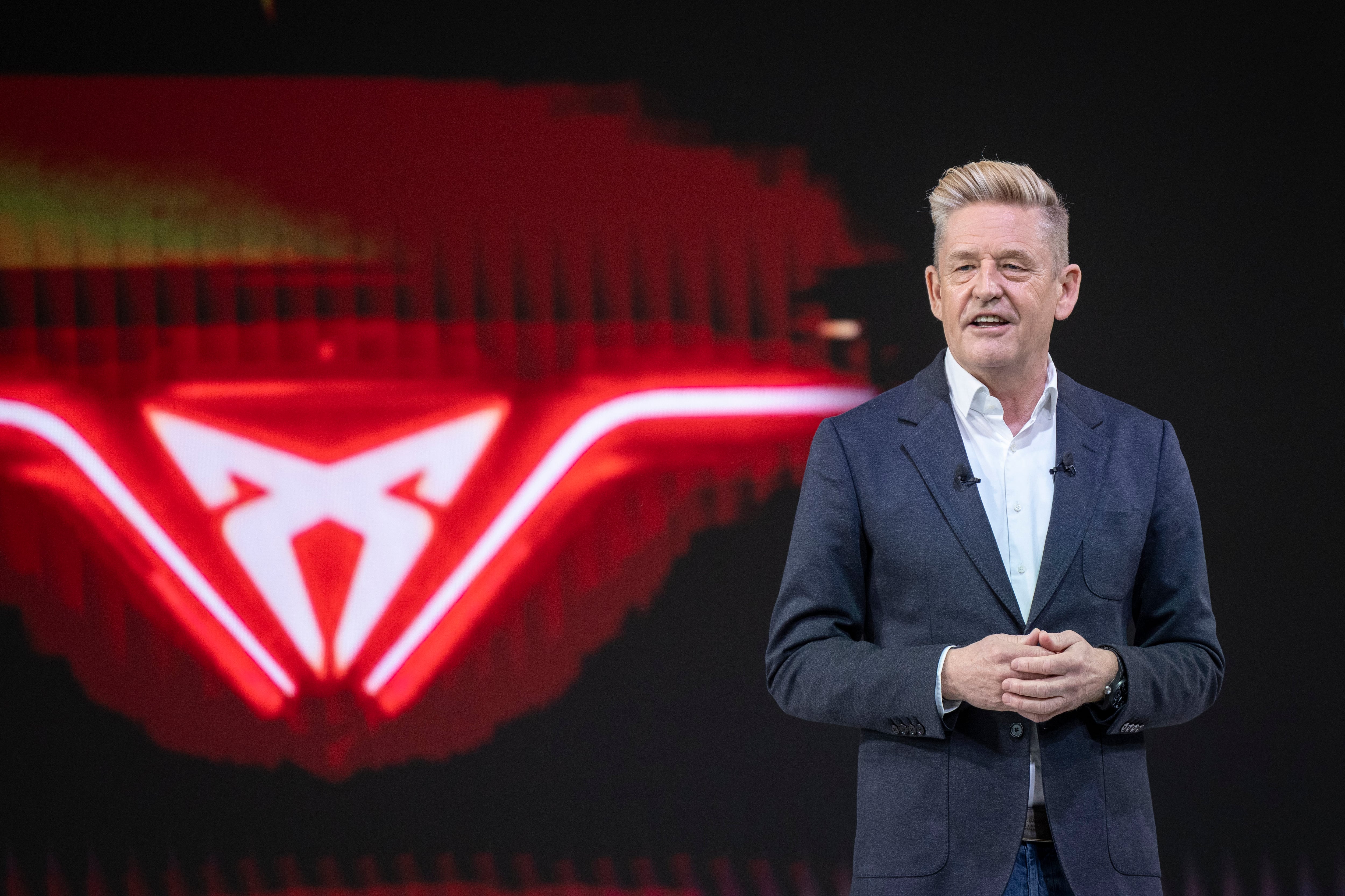 En la imagen el CEO de Seat, Wayne Griffiths durante la presentación.