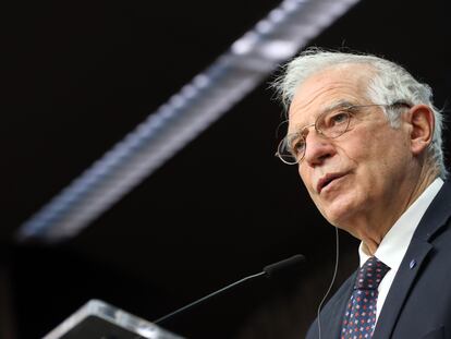 Josep Borrell, el 11 de febrero en Bruselas.