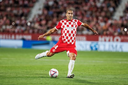 Oriol Romeu, el pasado 29 de agosto en Montilivi en el partido ante Osasuna.