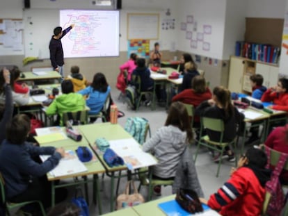 Aula de secundaria.
 