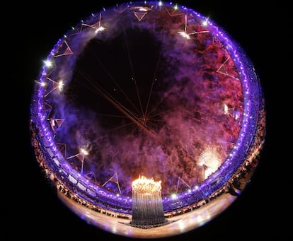 Una imagen de la apertura de Londres 2012