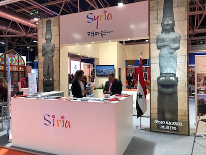 Estand de Siria en el pabelln 2.