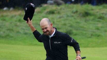 Brian Harman celebra la conquista del Open Británico.