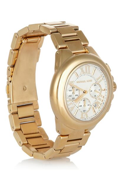 Reloj de acero dorado, de Michael Kors para Net-a-Porter (230 euros)