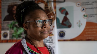 Martha Rentería, a healer and midwife who sees patients at Kilombo Niara Sharay in Bogotá.