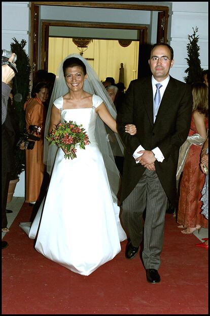 Leopoldo del Pino Calvo-Sotelo, en el día de su boda, en julio de 2002.