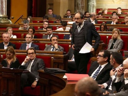 Antonio Ba&ntilde;os, aquest dijous al Parlament.