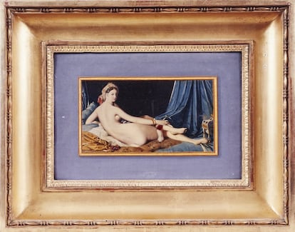 Jean-Auguste-Dominique Ingres (1780-1867), La gran odalisca, reducción original, hacia 1824. 
