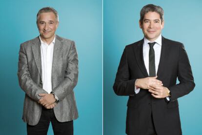 Javier Sardá, próximo fichaje de Antena 3, y Boris Izaguirre, que vuelve a Telecinco.