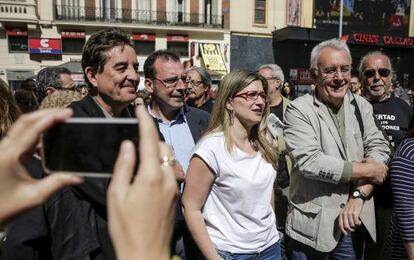Los candidatos de IU a la Comunidad y al Ayuntamiento de Madrid, Luis Garc&iacute;a Montero y Raquel L&oacute;pez.