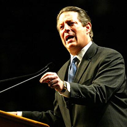 El ex vicepresidente de EE UU Al Gore, durante un discurso pronunciado el pasado domingo en Washington.