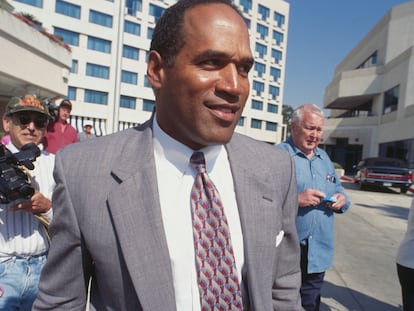 Procès civil d'OJ Simpson à Santa Monica (Photo by Ted Soqui/Sygma via Getty Images)